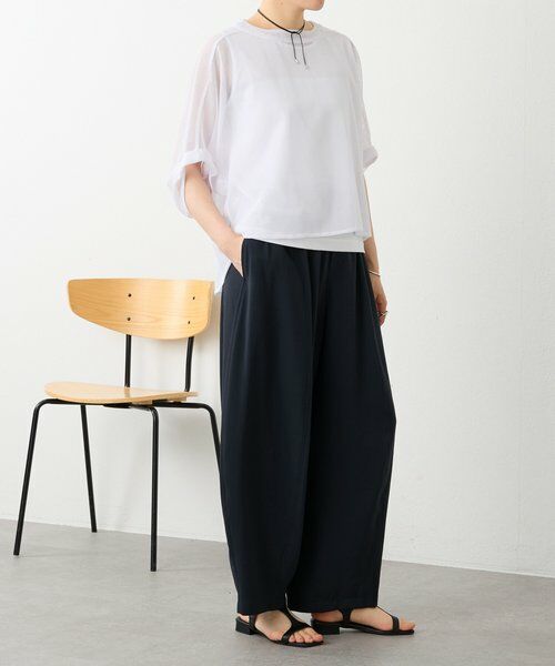 BEARDSLEY / ビアズリー その他パンツ | ストレッチジョーゼットバレルパンツ | 詳細4