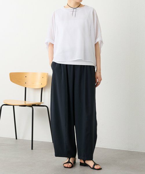 BEARDSLEY / ビアズリー その他パンツ | ストレッチジョーゼットバレルパンツ | 詳細5