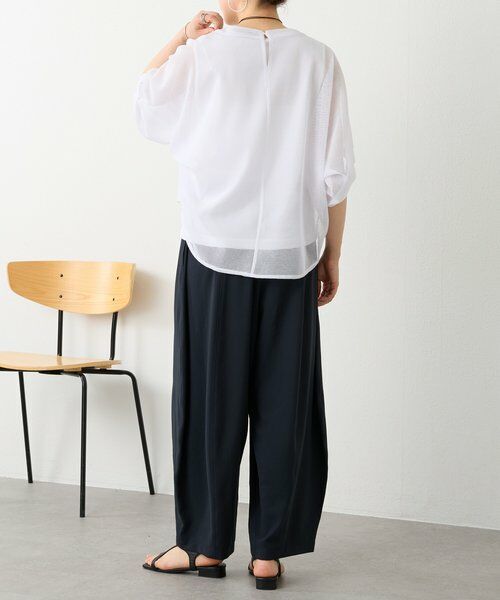 BEARDSLEY / ビアズリー その他パンツ | ストレッチジョーゼットバレルパンツ | 詳細6