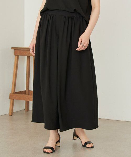 BEARDSLEY / ビアズリー その他パンツ | ストレッチジョーゼットギャザーパンツ | 詳細1