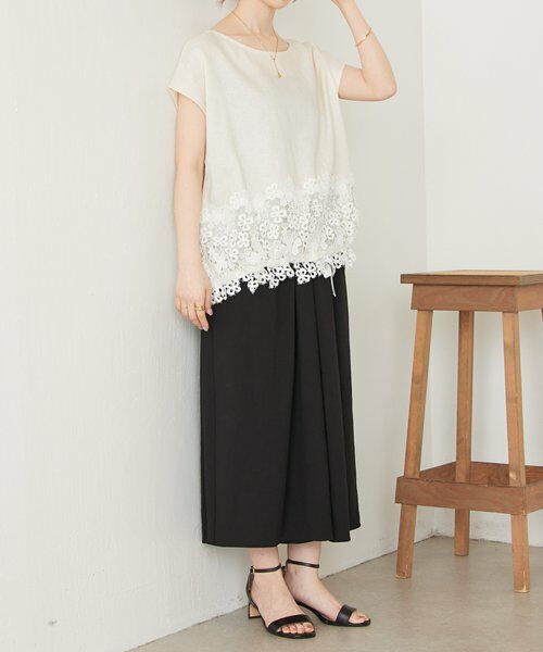 BEARDSLEY / ビアズリー その他パンツ | ストレッチジョーゼットギャザーパンツ | 詳細10