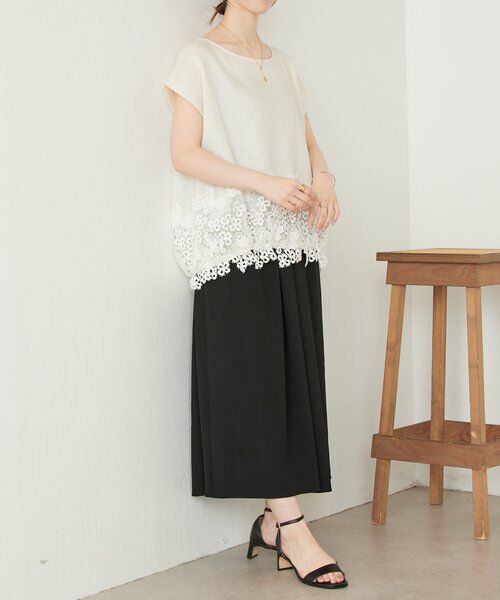 BEARDSLEY / ビアズリー その他パンツ | ストレッチジョーゼットギャザーパンツ | 詳細11