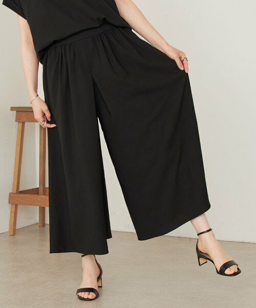 BEARDSLEY / ビアズリー その他パンツ | ストレッチジョーゼットギャザーパンツ | 詳細4