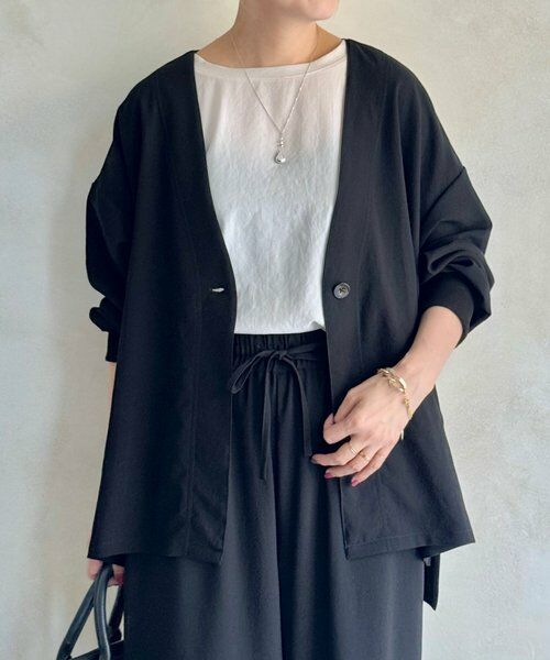 BEARDSLEY / ビアズリー その他アウター | ストレッチジョーゼットハオリ | 詳細1