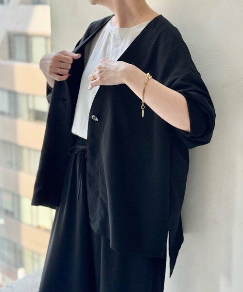 BEARDSLEY / ビアズリー その他アウター | ストレッチジョーゼットハオリ | 詳細2