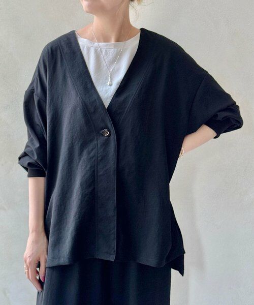 BEARDSLEY / ビアズリー その他アウター | ストレッチジョーゼットハオリ | 詳細3