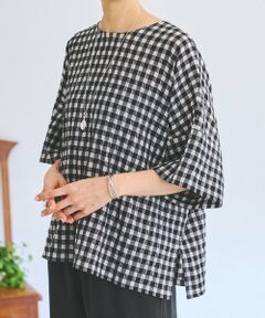 BEARDSLEY / ビアズリー シャツ・ブラウス | 《4/5(日)12：00予約開始》シアーギンガム前後ブラウス