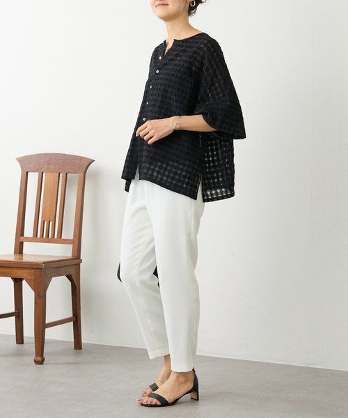 BEARDSLEY / ビアズリー シャツ・ブラウス | 《4/5(日)12：00予約開始》シアーギンガム前後ブラウス | 詳細10