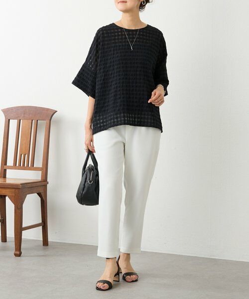 BEARDSLEY / ビアズリー シャツ・ブラウス | 《4/5(日)12：00予約開始》シアーギンガム前後ブラウス | 詳細4