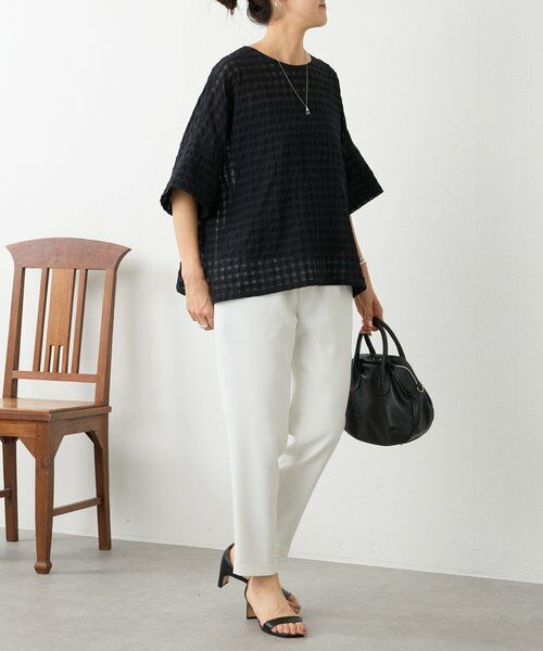 BEARDSLEY / ビアズリー シャツ・ブラウス | 《4/5(日)12：00予約開始》シアーギンガム前後ブラウス | 詳細5