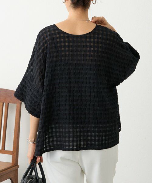 BEARDSLEY / ビアズリー シャツ・ブラウス | 《4/5(日)12：00予約開始》シアーギンガム前後ブラウス | 詳細8