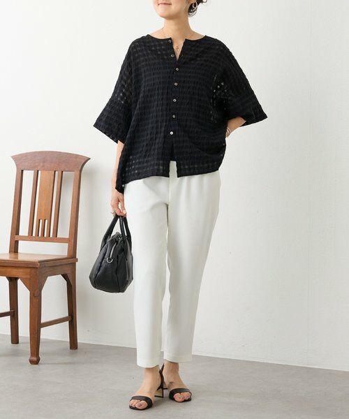 BEARDSLEY / ビアズリー シャツ・ブラウス | 《4/5(日)12：00予約開始》シアーギンガム前後ブラウス | 詳細9