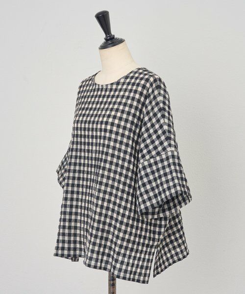 BEARDSLEY / ビアズリー シャツ・ブラウス | 《4/5(日)12：00予約開始》シアーギンガム前後ブラウス | 詳細28