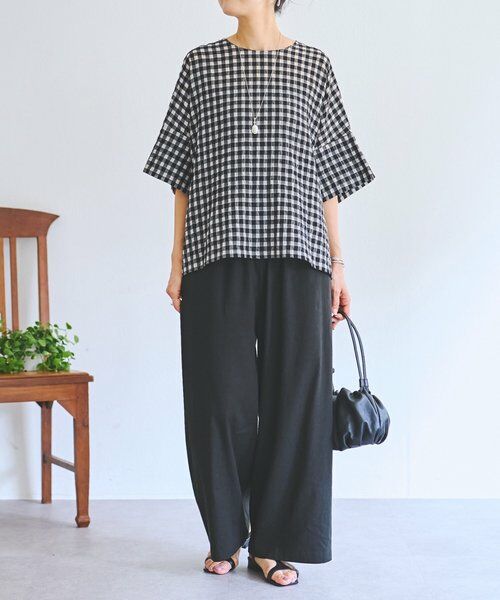 BEARDSLEY / ビアズリー シャツ・ブラウス | 《4/5(日)12：00予約開始》シアーギンガム前後ブラウス | 詳細18