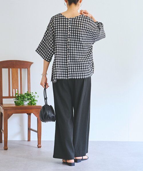 BEARDSLEY / ビアズリー シャツ・ブラウス | 《4/5(日)12：00予約開始》シアーギンガム前後ブラウス | 詳細20