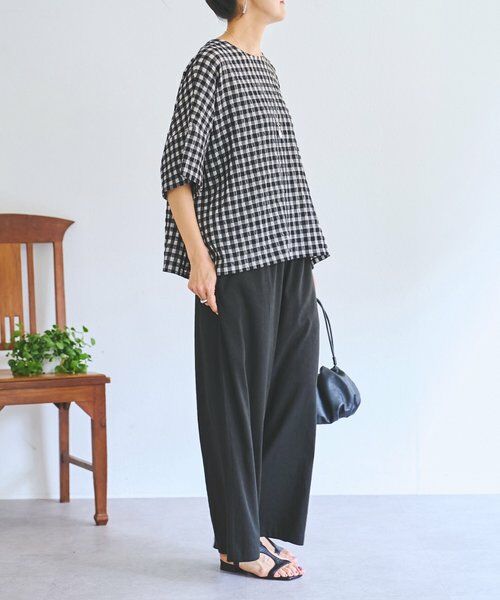 BEARDSLEY / ビアズリー シャツ・ブラウス | 《4/5(日)12：00予約開始》シアーギンガム前後ブラウス | 詳細21