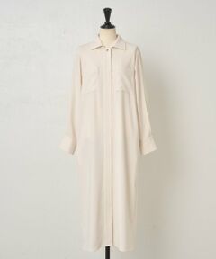 BEARDSLEY / ビアズリー ロング・マキシ丈ワンピース | 《4/14(火)12:00予約》バックサテンシャツワンピース《LIVETAR》