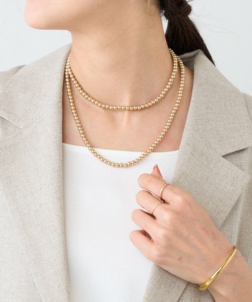 BEARDSLEY / ビアズリー カチューシャ・カチューム・その他 | 《4/24(金)12時予約開始》ボールチェーンネックレス《LIVETART》（ゴールド）