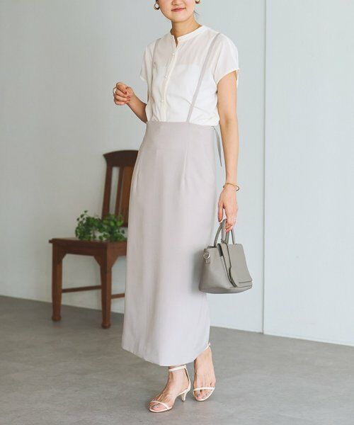 BEARDSLEY / ビアズリー シャツ・ブラウス | パールボタンフレンチブラウス《LIVETART》 | 詳細15