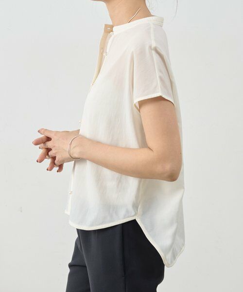 BEARDSLEY / ビアズリー シャツ・ブラウス | パールボタンフレンチブラウス《LIVETART》 | 詳細2