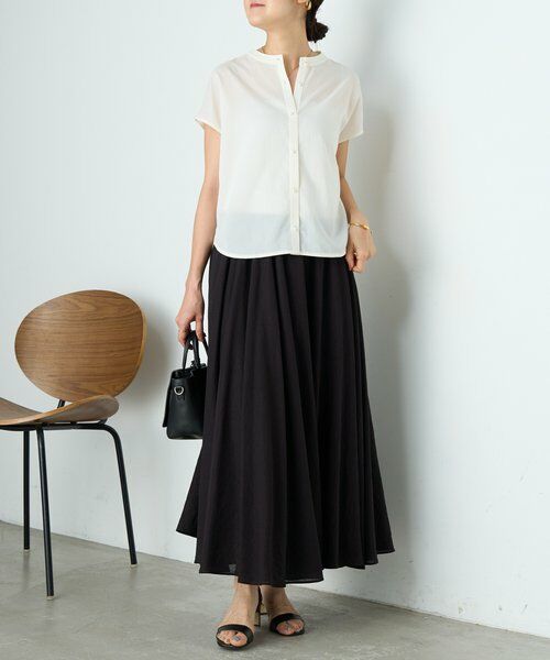 BEARDSLEY / ビアズリー シャツ・ブラウス | パールボタンフレンチブラウス《LIVETART》 | 詳細4