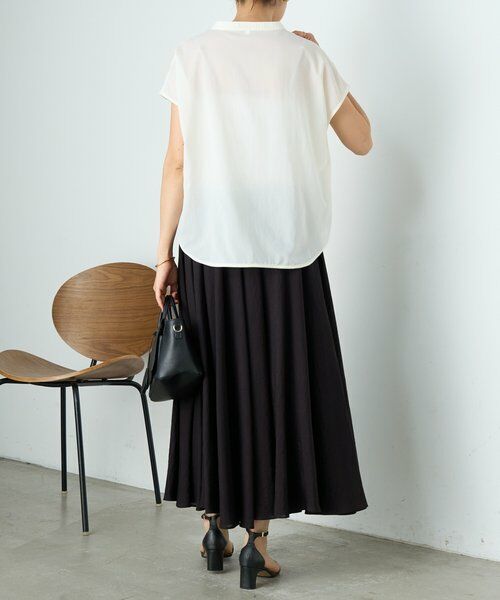 BEARDSLEY / ビアズリー シャツ・ブラウス | パールボタンフレンチブラウス《LIVETART》 | 詳細6