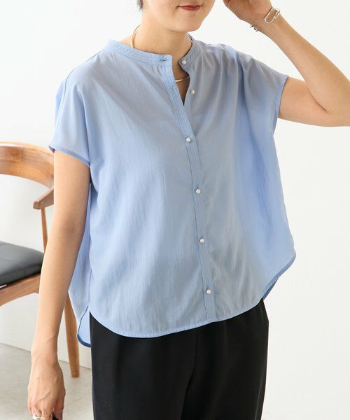 BEARDSLEY / ビアズリー シャツ・ブラウス | パールボタンフレンチブラウス《LIVETART》 | 詳細24