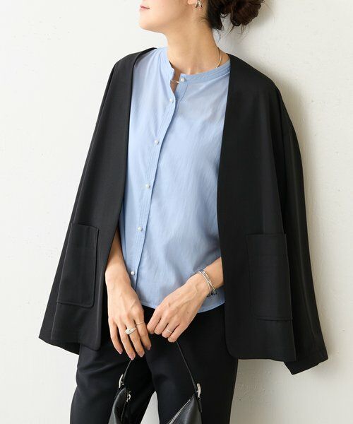 BEARDSLEY / ビアズリー シャツ・ブラウス | パールボタンフレンチブラウス《LIVETART》 | 詳細30