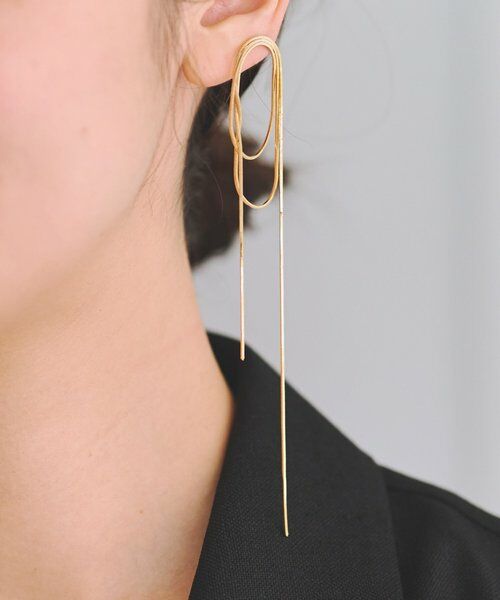 BEARDSLEY / ビアズリー ブレスレット・バングル | 《4/24(金)12時予約開始》チェーンサークルピアス《LIVETART》（ゴールド）