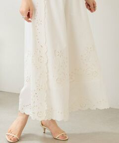 BEARDSLEY / ビアズリー その他パンツ | 《5/21予約》フラワーカットワークパネル刺繍パンツ《15 quinze》
