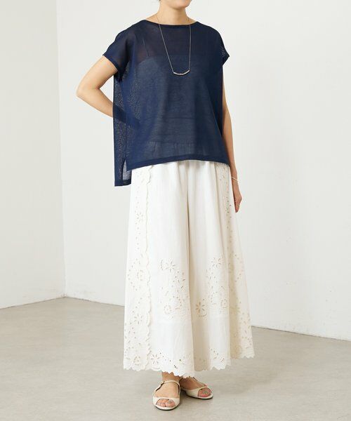 BEARDSLEY / ビアズリー その他パンツ | 《5/21予約》フラワーカットワークパネル刺繍パンツ《15 quinze》 | 詳細11
