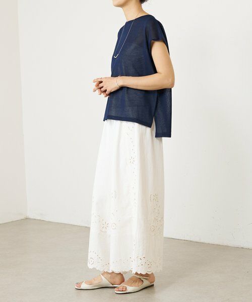 BEARDSLEY / ビアズリー その他パンツ | 《5/21予約》フラワーカットワークパネル刺繍パンツ《15 quinze》 | 詳細12