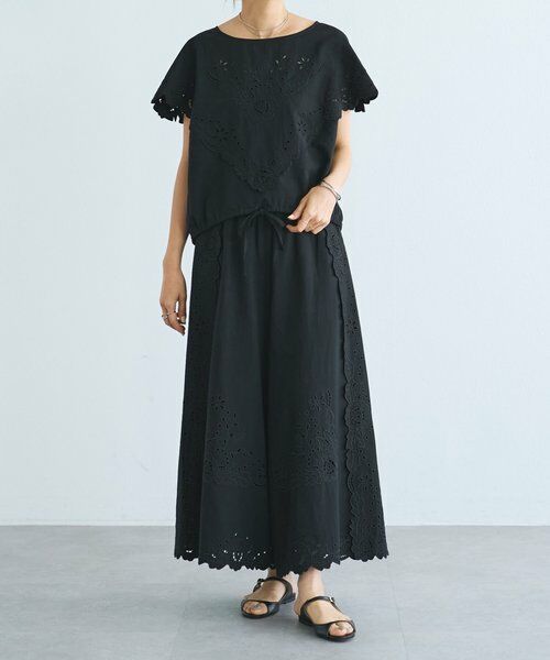 BEARDSLEY / ビアズリー その他パンツ | 《5/21予約》フラワーカットワークパネル刺繍パンツ《15 quinze》 | 詳細20