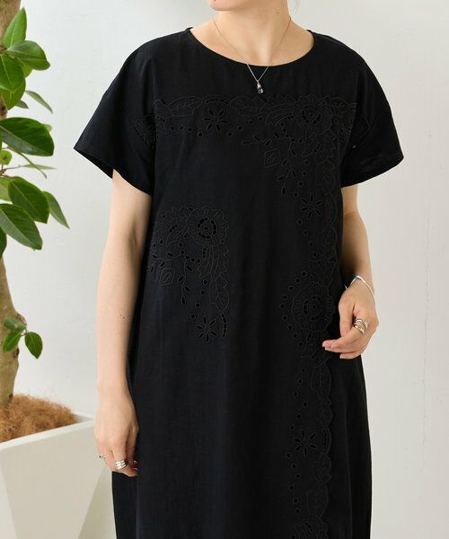 BEARDSLEY / ビアズリー ロング・マキシ丈ワンピース | 《5/21予約》フラワーカットワークパネル刺しゅうワンピ《15 quinze》 | 詳細13