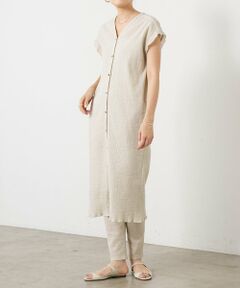 BEARDSLEY / ビアズリー ロング・マキシ丈ワンピース | シャーリングジャガードフレンチワンピ《15 quinze》