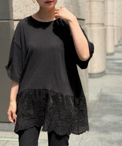 BEARDSLEY / ビアズリー カットソー | 裾シアー刺繍Tee