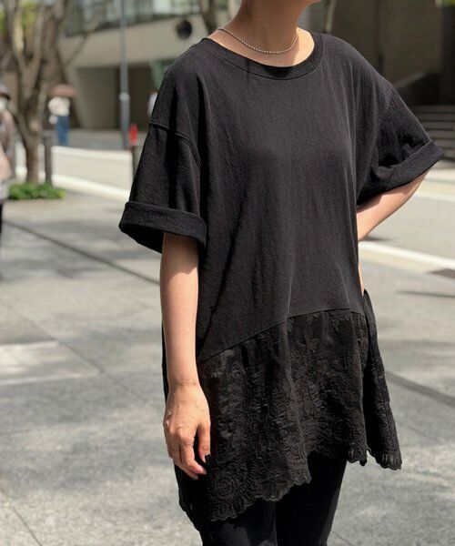 BEARDSLEY / ビアズリー カットソー | 裾シアー刺繍Tee | 詳細12