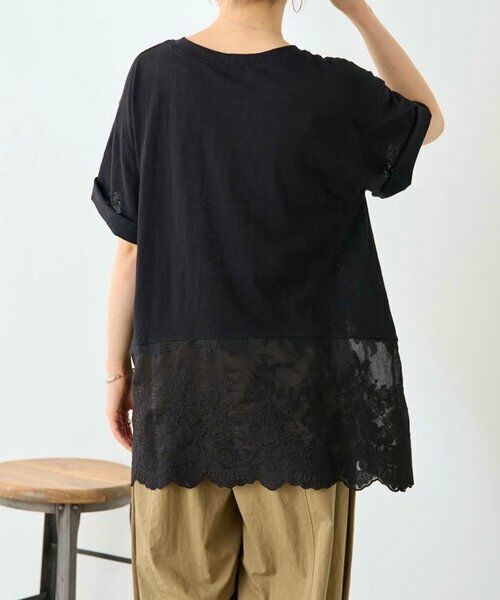 BEARDSLEY / ビアズリー カットソー | 裾シアー刺繍Tee | 詳細18