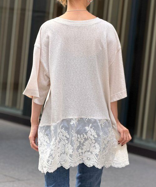 BEARDSLEY / ビアズリー カットソー | 裾シアー刺繍Tee | 詳細2