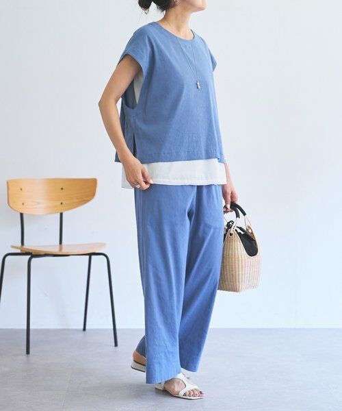 BEARDSLEY / ビアズリー その他パンツ | リネンストレッチウエストリブワイドパンツ【セットアップ】 | 詳細21