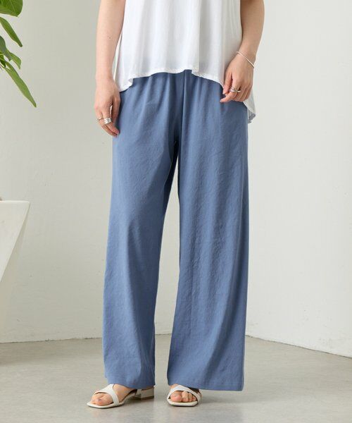 BEARDSLEY / ビアズリー その他パンツ | リネンストレッチウエストリブワイドパンツ【セットアップ】 | 詳細22