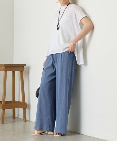 BEARDSLEY / ビアズリー その他パンツ | リネンストレッチウエストリブワイドパンツ【セットアップ】 | 詳細26