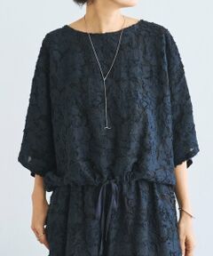 BEARDSLEY / ビアズリー シャツ・ブラウス | 花ボーダージャガードプルオーバー