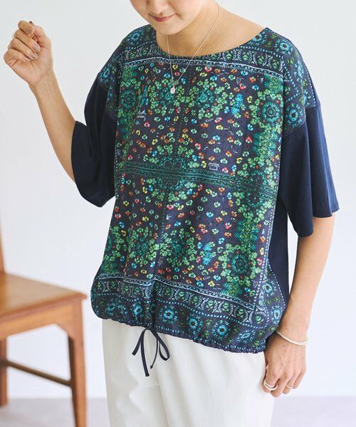 BEARDSLEY / ビアズリー カットソー | 《6/23(火)12：00予約開始》PARK柄スクエアTee（ネイビー）