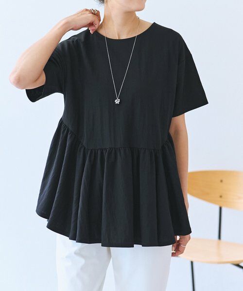 BEARDSLEY / ビアズリー カットソー | ギャザーペプラムTee | 詳細20