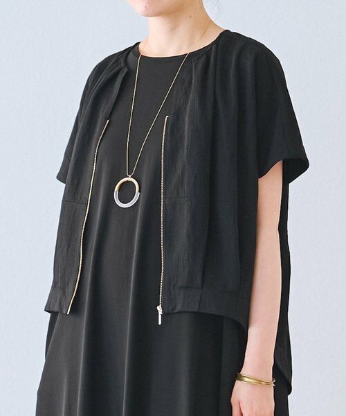 BEARDSLEY / ビアズリー ブルゾン | 《完売カラー追加検討中》ジャージージップブルゾン（ブラック）
