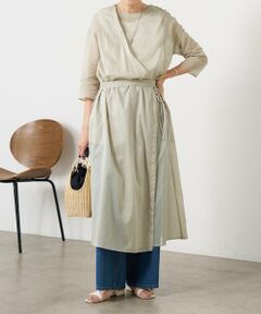 BEARDSLEY / ビアズリー ロング・マキシ丈ワンピース | コットンシアーカシュクールワンピ