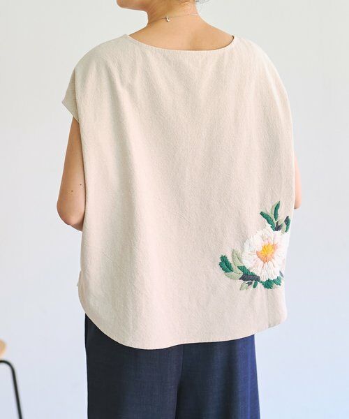 BEARDSLEY / ビアズリー シャツ・ブラウス | ワンポイント刺繍マルブラウス | 詳細3