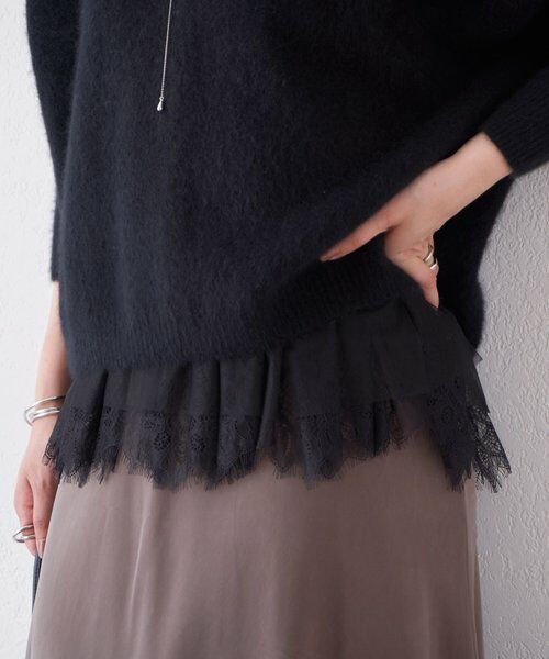 BEARDSLEY / ビアズリー キャミソール・チューブトップ | レースチュチュタンク（ブラック）