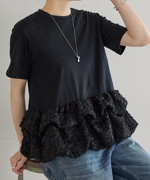 BEARDSLEY / ビアズリー カットソー | 裾フリルTee | 詳細16